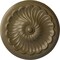 Ekena Millwork Flower Spiral Ceiling Medallion (Fits Canopies up to 2"), 12 1/4"OD x 2 1/4"P, Mississippi Mud CM12FLMMF - alternate 1